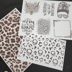 SUBLIMATION DECAL PACK - The Cheetah Collection