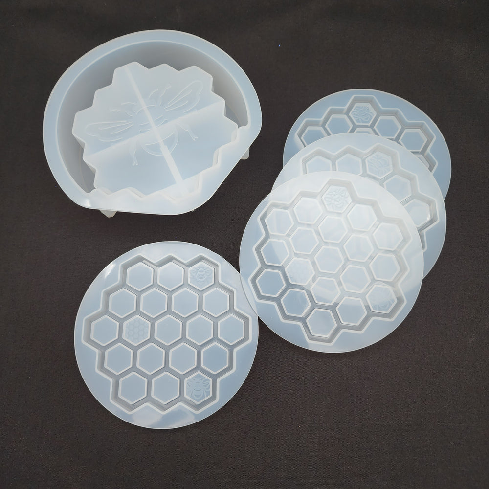 
            
                Load image into Gallery viewer, Honeycomb Coaster Mold Set
            
        