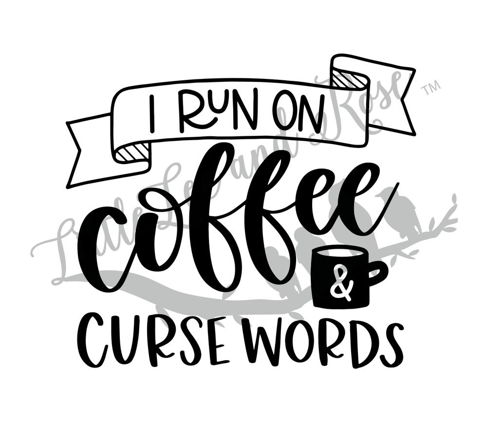 Coffee and Curse Words Clear Waterslide