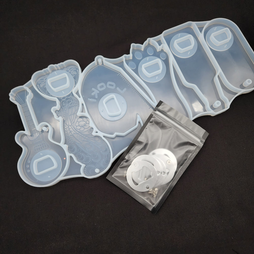 
            
                Load image into Gallery viewer, 6-Cavity Bottle Opener Mold With Hardware
            
        