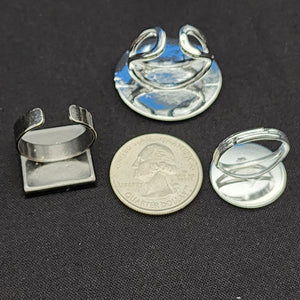 Assorted Ring Bezels - Set of 3