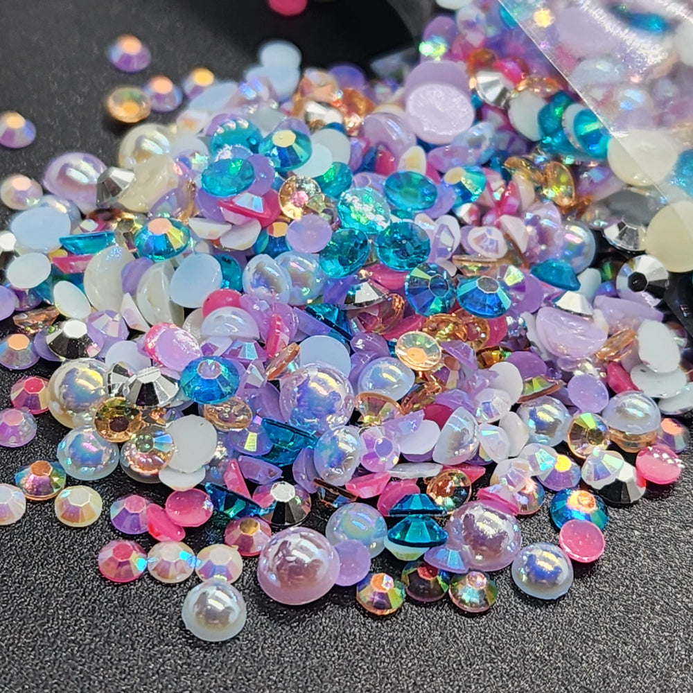 
            
                Load image into Gallery viewer, ✨ The Free Spirit Collection - Multicolored Rhinestones &amp;amp; Half Pearls
            
        
