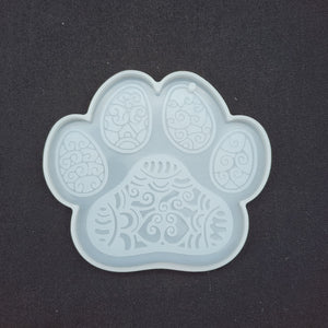 Mandala Paw Print Keychain Mold