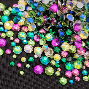 
            
                Load image into Gallery viewer, ✨ The Fancy &amp;amp; Fun Collection - Multicolored Rhinestones GLASS
            
        