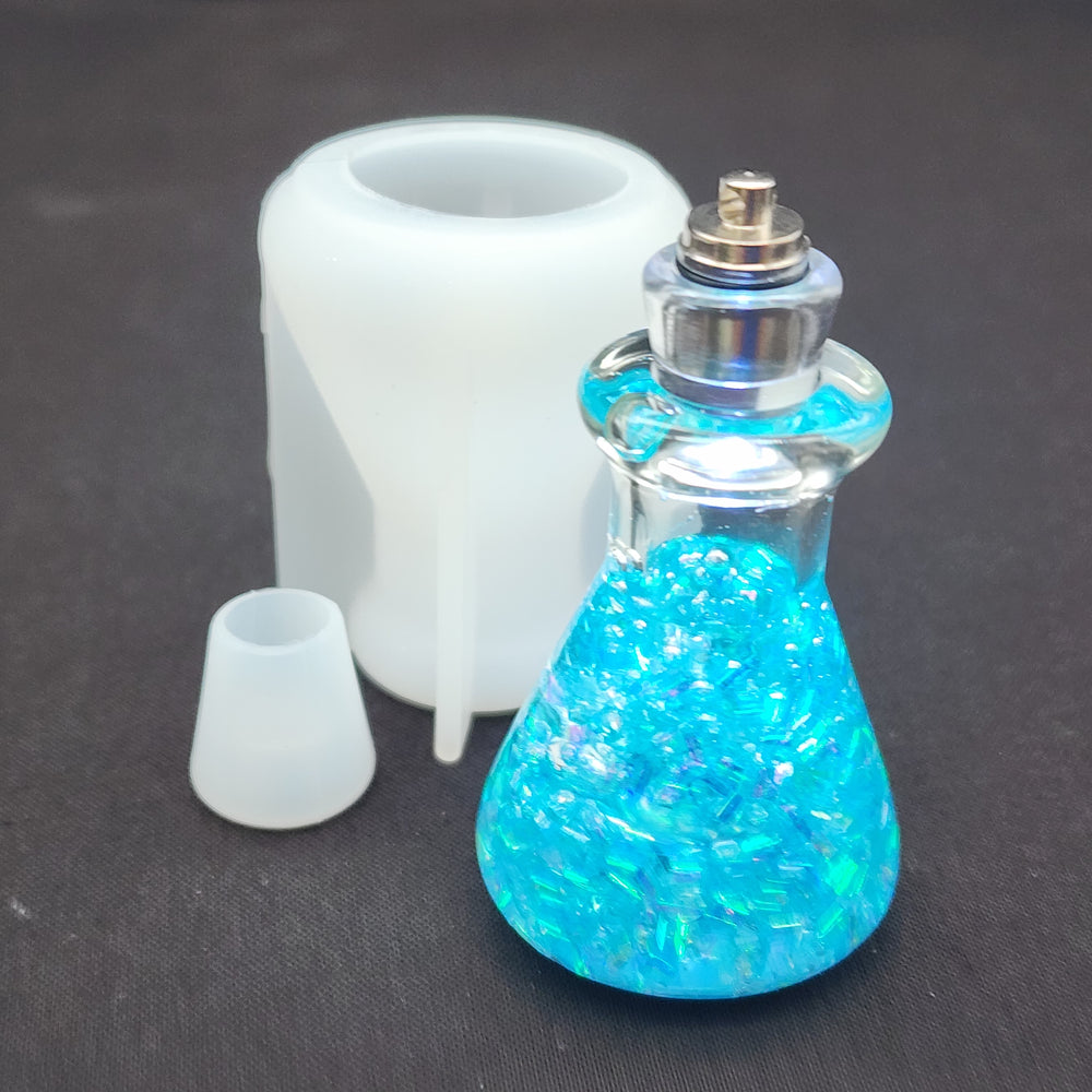 Mermaid Potion Light Up Keychain Mold - Beaker