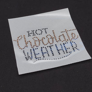 
            
                Load image into Gallery viewer, Rhinestone Applique - Hot Chocolate Weather
            
        