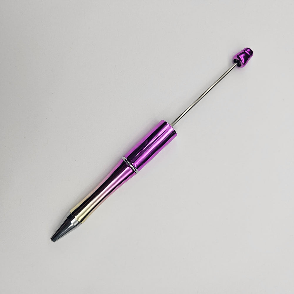 Bead Pen - Metallic Purple to Yellow Ombre