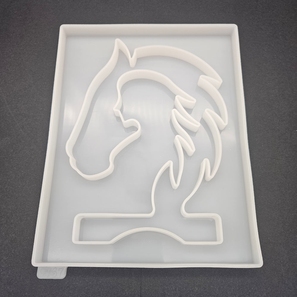 
            
                Load image into Gallery viewer, Horse &amp;amp; Girl Outline Mold
            
        