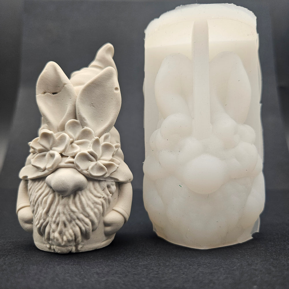Rabbit Ears Gnome Figurine Mold