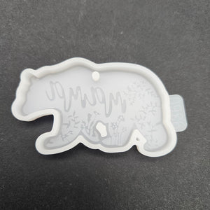 Floral Mama Bear Keychain Mold