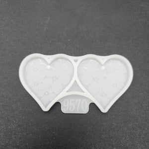 
            
                Load image into Gallery viewer, Flower Heart Earring Mold
            
        