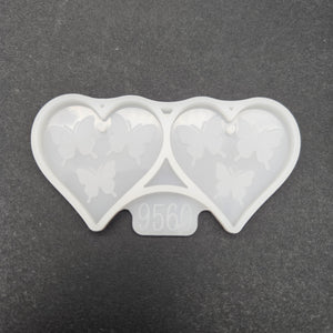 
            
                Load image into Gallery viewer, Butterfly Heart Earring Mold
            
        