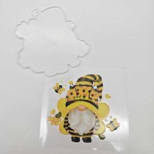 Keychain & Decal Set - Bumblebee Gnome