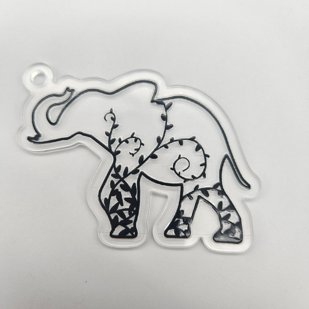 
            
                Load image into Gallery viewer, Keychain &amp;amp; Decal Set - Ivy Elephant
            
        