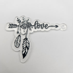 
            
                Load image into Gallery viewer, Keychain &amp;amp; Decal Set - Love Arrow
            
        