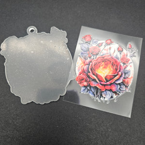 
            
                Load image into Gallery viewer, Keychain &amp;amp; Decal Set - Fiery Rose
            
        