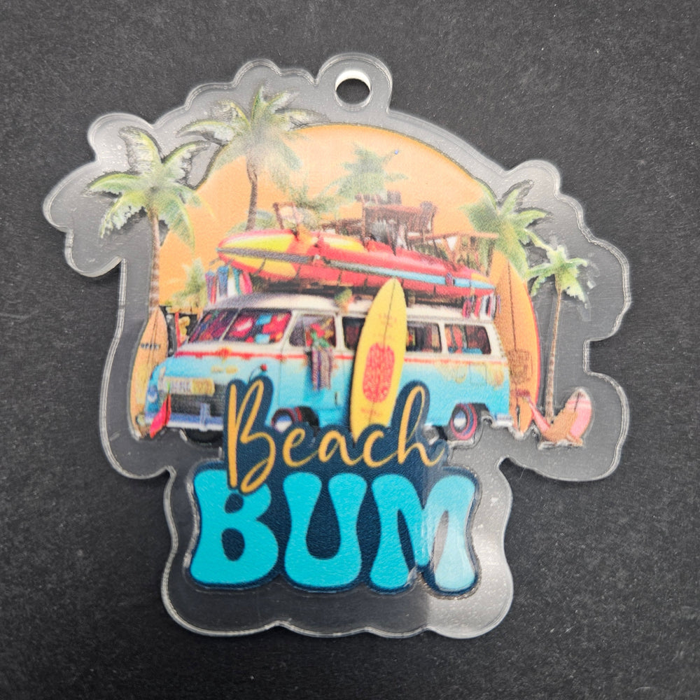Keychain & Decal Set - Beach Bum