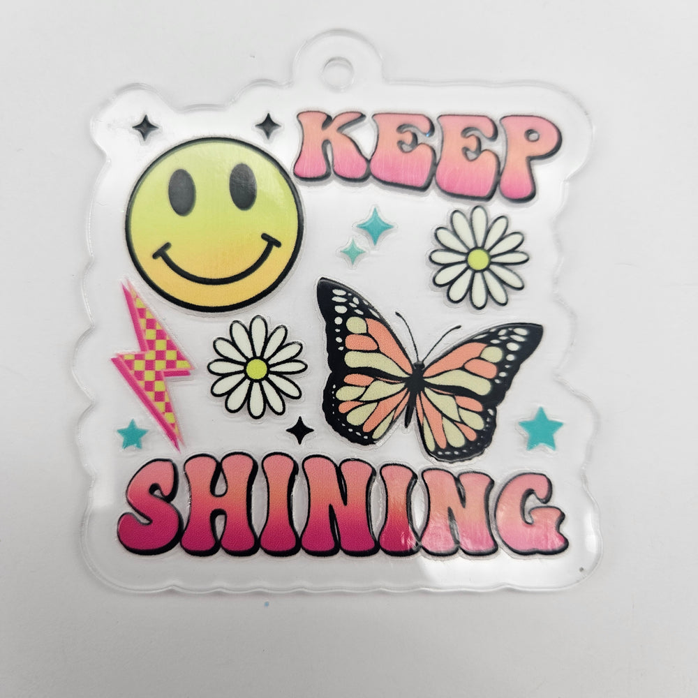 
            
                Load image into Gallery viewer, Keychain &amp;amp; Decal Set - Keep Shining
            
        