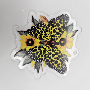 Keychain & Decal Set - Spotted Butterfly