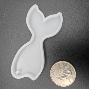 
            
                Load image into Gallery viewer, Small Mermaid Tail Keychain Mold
            
        