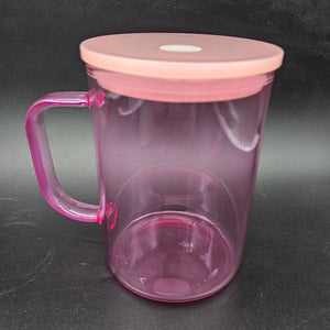 Glass Jelly Mug - Light Pink