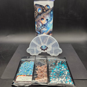 
            
                Load image into Gallery viewer, Steampunk Reader - Resin Rhinestone Tumbler Bundle
            
        