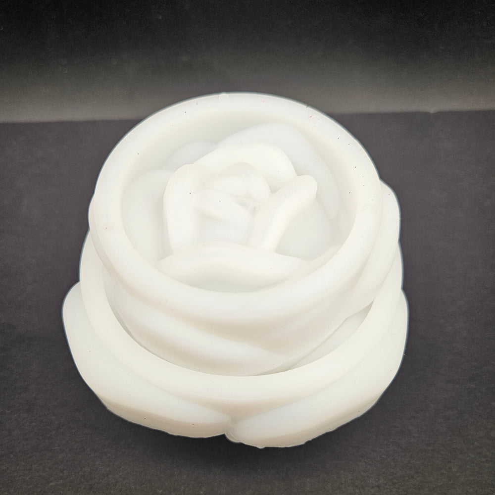 2-Piece Rose Candle Holder Mold