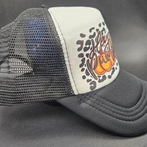 
            
                Load image into Gallery viewer, Sublimated Hat - Hey Pumpkin
            
        