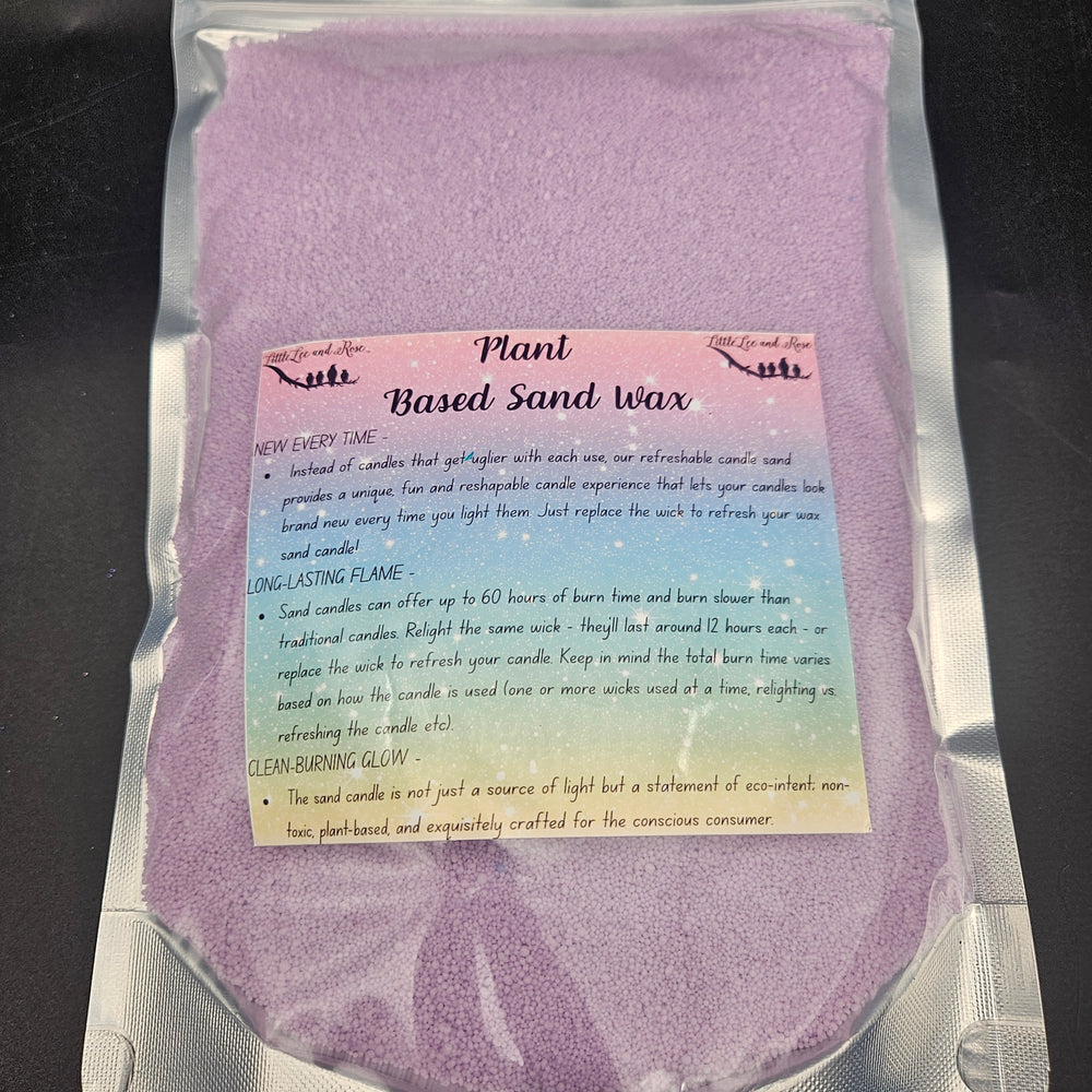 
            
                Load image into Gallery viewer, Light Purple Plant Based Sand Wax - Peach Scented
            
        