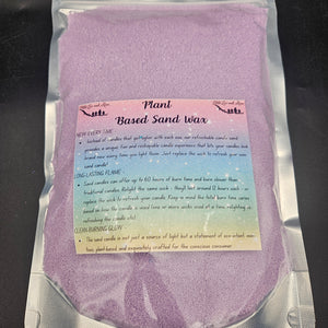 Light Purple Plant Based Sand Wax - Peach Scented