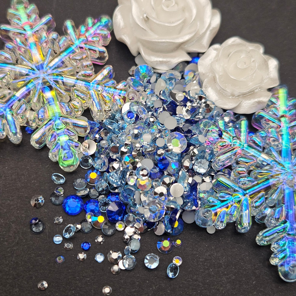 
            
                Load image into Gallery viewer, Multicolored Rhinestone Mix - Snowflake Flurry - RESIN
            
        