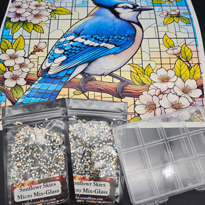 
            
                Load image into Gallery viewer, Stained Glass - Glass Rhinestone Tumbler Bundle
            
        