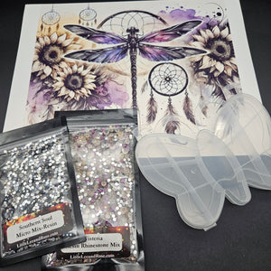 
            
                Load image into Gallery viewer, Violet Dreams - Resin Rhinestone Tumbler Bundle
            
        
