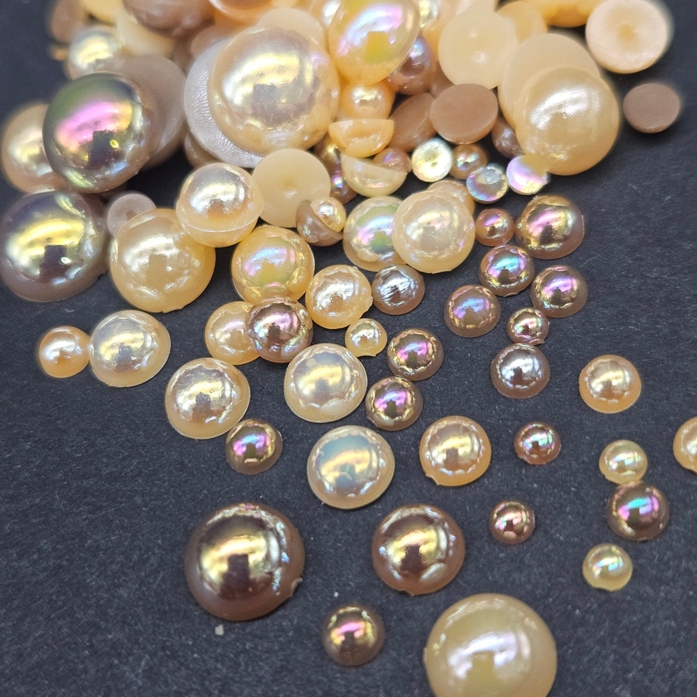 
            
                Load image into Gallery viewer, Mixed Half Pearls - Steampunk
            
        