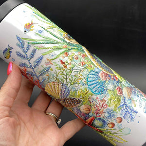 
            
                Load image into Gallery viewer, Sublimated 20oz Tumbler - Swimming Sea Turtle
            
        