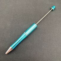 Bead Pen - Metallic Aqua