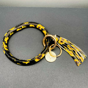 Key Keeper with Tassel & Blank - Sunflower