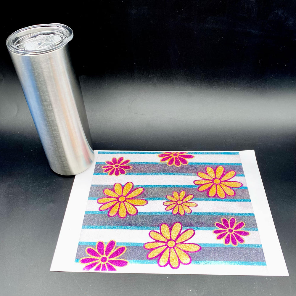 Glitter by Design (GBD) and Tumbler Bundle - Fun Flowers