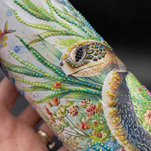 
            
                Load image into Gallery viewer, Sublimated 20oz Tumbler - Swimming Sea Turtle
            
        