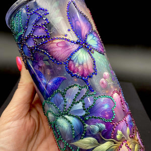 Sublimation Print of 20oz Wrap - Royal Garden