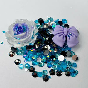 Multicolored Rhinestone Mix - Icicles - RESIN