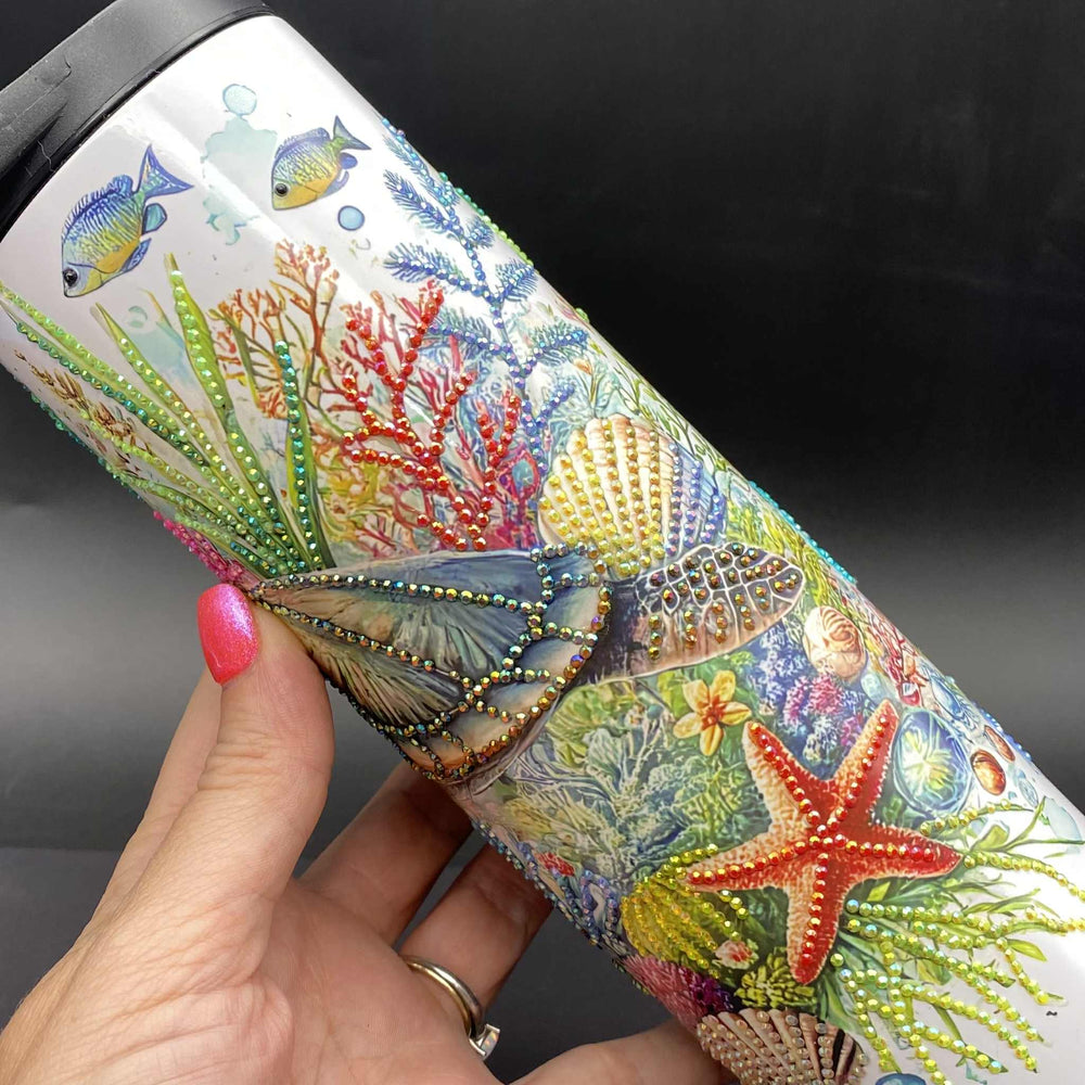 
            
                Load image into Gallery viewer, Sublimation Print of 20oz Wrap - Swimming Sea Turtle
            
        