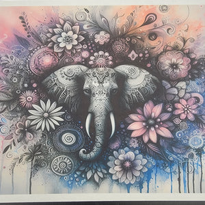 
            
                Load image into Gallery viewer, Sublimation Print of 20oz Wrap - Subtle Elephant
            
        