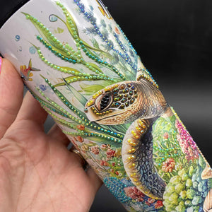 
            
                Load image into Gallery viewer, Sublimation Print of 20oz Wrap - Swimming Sea Turtle
            
        