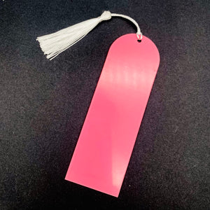 Acrylic Bookmark Blank - Pink