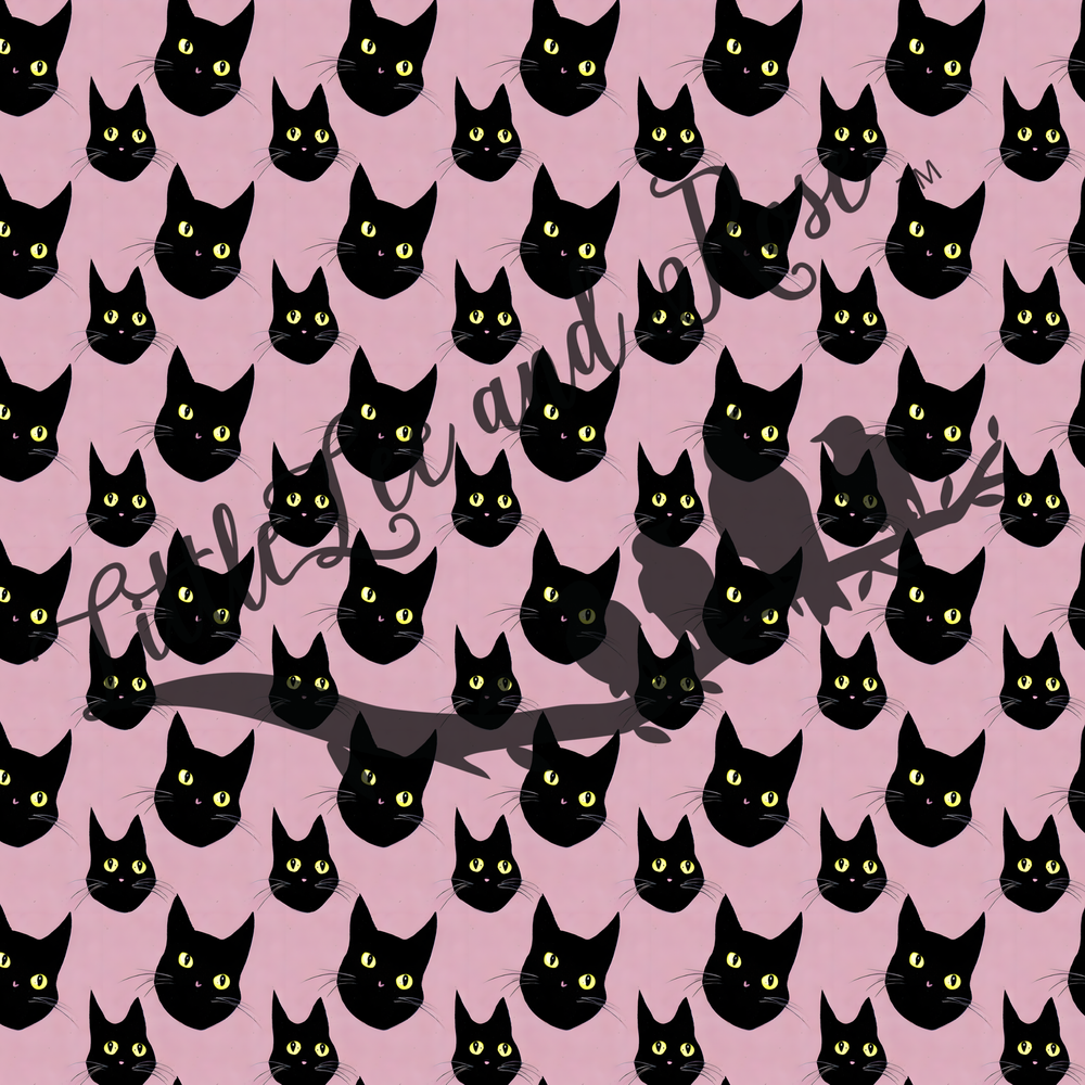 
            
                Load image into Gallery viewer, Pink with Black Cats Full Sheet 8.5x11 - Instant Transfer
            
        