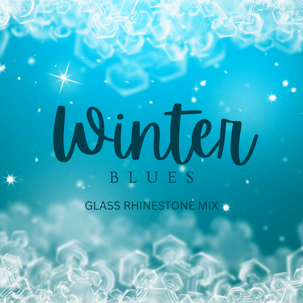 
            
                Load image into Gallery viewer, Multicolored Rhinestone Mix - Winter Blues - Glass
            
        