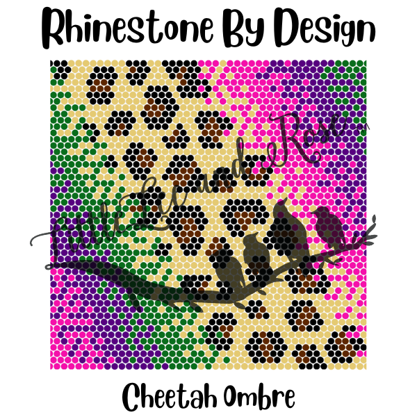 
            
                Load image into Gallery viewer, Sublimated 20oz Tumbler of Rhinestone by Design - Cheetah Ombre RBD
            
        