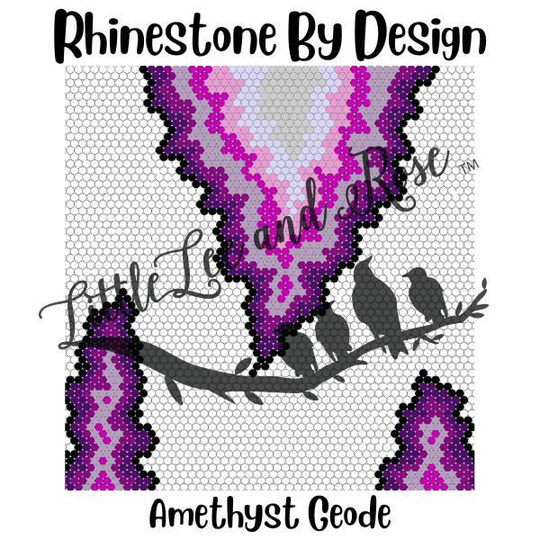 
            
                Load image into Gallery viewer, Rhinestone by Design - Amethyst Geode - Resin Rhinestone Set
            
        