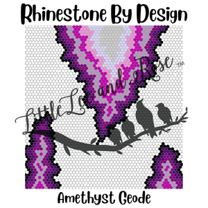 Rhinestone by Design - Amethyst Geode - Resin Rhinestone Set